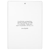 Porte-bloc Aquarelle moderne Rainbow Teacher Merci (Dos)