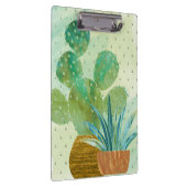 Porte-bloc Aquarelle monogramme Cactus Blues Greens (Swatch)