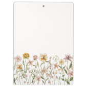 Porte-bloc Aquarelle monogramme Fleur sauvage Floral de prair (Dos)