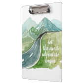 Porte-bloc Aquarelle Nature Commençons la prochaine aventure (Gauche)