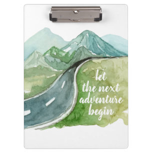 Porte-bloc Aquarelle Nature Commençons la prochaine aventure