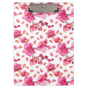 Porte-bloc Aquarelle Orchidées Design 2