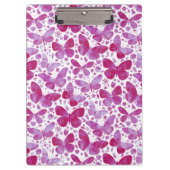 Porte-bloc Aquarelle papillon rose (Devant)