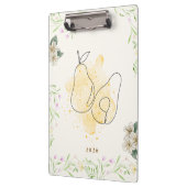 Porte-bloc Aquarelle Pear Floral Garden (Gauche)