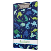 Porte-bloc Aquarelle personnalisée pour les enfants Dinosaur  (Gauche)