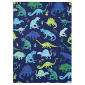 Porte-bloc Aquarelle personnalisée pour les enfants Dinosaur  (Dos)