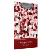 Porte-bloc Aquarelle Points Noir Et Rouge (Swatch)