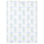 Porte-bloc Aquarelle Preppy Monogramme Hydrangea Bows (Dos)