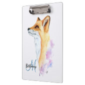 Porte-bloc Aquarelle Red Fox personnalisée (Gauche)
