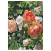 Porte-bloc Aquarelle Rose orange (Dos)
