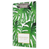 Porte-bloc Aquarelle Tropical Monstera Feuille Motif (Gauche)