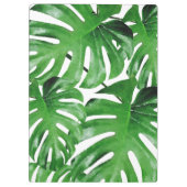 Porte-bloc Aquarelle Tropical Monstera Feuille Motif (Dos)