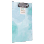 Porte-bloc Aquarelle Turquoise bleu moderne (Swatch)