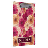 Porte-bloc Aquarelle Vibrant Peint rose Fleurs de printemps (Swatch)