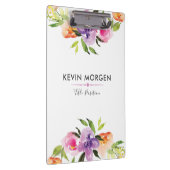 Porte-bloc Aquarelles modernes Fleurs Wreath (Swatch)