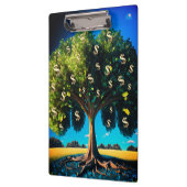 Porte-bloc Arbre Argent Prospérité Richesse Abondance Bénédic (Gauche)