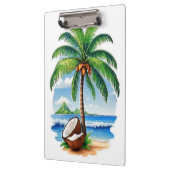 Porte-bloc Arbre de coco Île tropicale (Gauche)