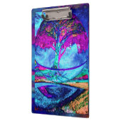 Porte-bloc Arbre de méditation de la vie dans le pourpre (Gauche)