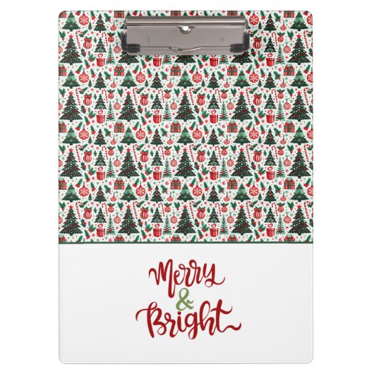 Porte-bloc Arbre de Noël, cadeaux, sucre de canne (Devant)