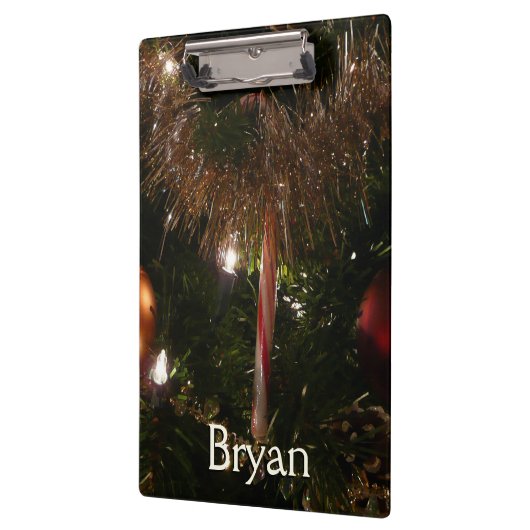 Porte-bloc Arbre de Noël II Vacances Rouge et Or (Gauche)