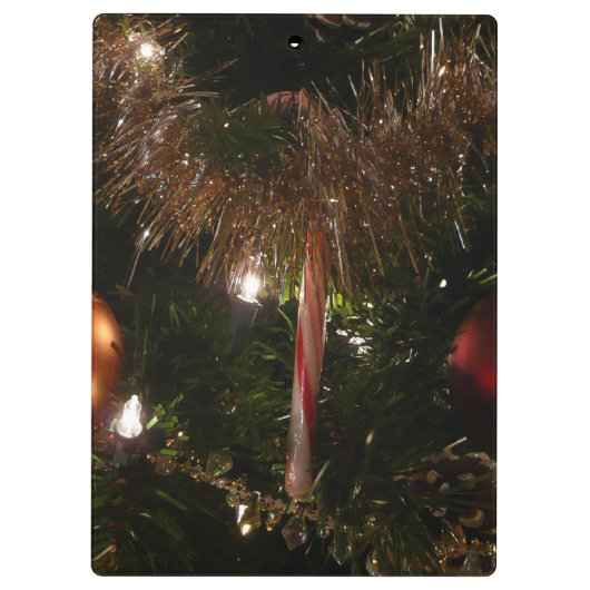 Porte-bloc Arbre de Noël II Vacances Rouge et Or (Dos)