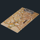 Porte-bloc Arbre de vie de Gustav Klimt, Art Nouveau stylisé<br><div class="desc">Arbre de vie (1905-1911) de Gustav Klimt. L'Arbre de Vie est une peinture vintage de l'Art Nouveau représentant l'arbre de la connaissance qui remet en question l'oiseau noir de proie, symbole de la mort. Le cycle de vie normal tel que compris par Freud et Klimt. Le Stoclet Frieze est une...</div>