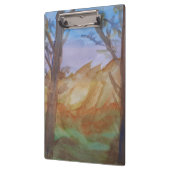 Porte-bloc Arbres au coucher du soleil (Gauche)
