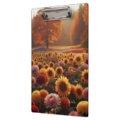 Porte-bloc Arbres d'automne/terrain avec maman (Gauche)