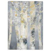 Porte-bloc Arbres de bouleau sur l'arrière - plan gris 6 (Dos)