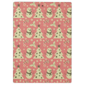 Porte-bloc Arbres de Noël rétro sucre de canne étoile aux bai (Dos)