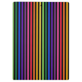 Porte-bloc Arc-en-ciel et rayures noires (Dos)