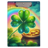 Porte-bloc Arc-en-ciel Saint Patrick's Day trver (Devant)