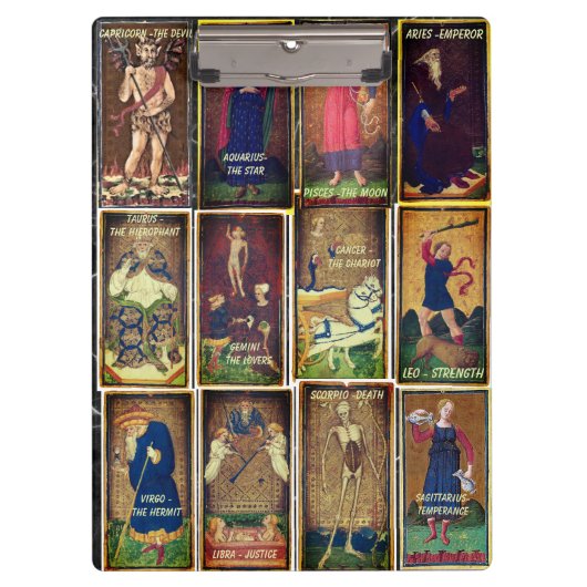 Porte-bloc Arcane majeure du Tarot antique | (Devant)