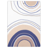 Porte-bloc Arches Boho Abstraites - Bleu et Beige (Dos)