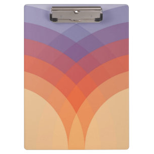 Porte-bloc Arches pastel colorées violettes, orange et bleues