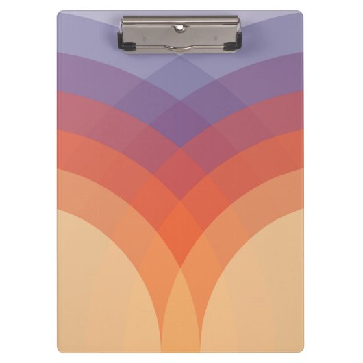 Porte-bloc Arches pastel violettes, orange et bleues (Devant)