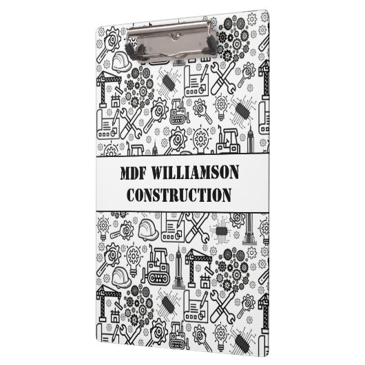 Porte-bloc Architectural Blueprint Engineer noir et blanc (Gauche)