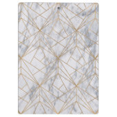 Porte-bloc Architecturale Texture marbre blanc or (Dos)