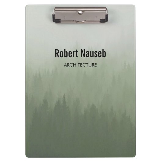 Porte-bloc Architecture de forêt de brouillard gris (Devant)