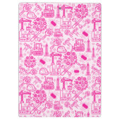 Porte-bloc architecture moderne rose girly Plan directeur (Dos)