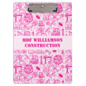 Porte-bloc architecture moderne rose girly Plan directeur (Devant)