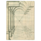 Porte-bloc Architecture Vintage, Arches Colonnes Perspective (Dos)