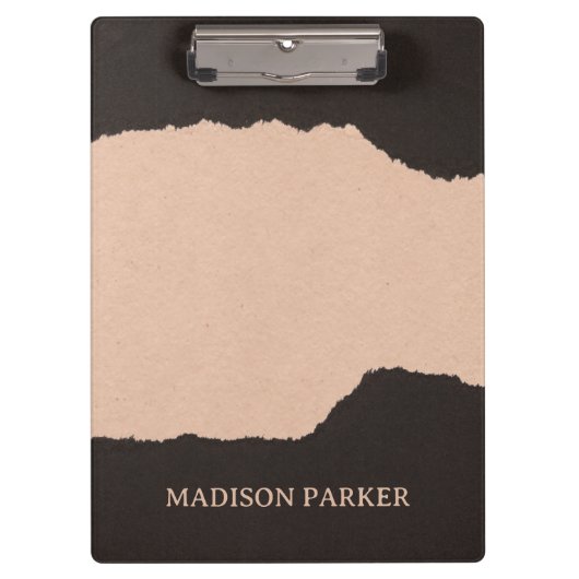 Porte-bloc Arêtes déchirées en papier (Devant)