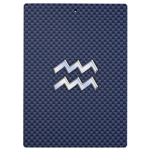 Porte-bloc Argent Aquarius Connexion Navy Blue Carbon Fiber A (Dos)