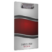 Porte-bloc Argent Et Métal Rouge Avec Points (Swatch)