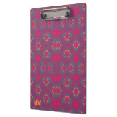 Porte-bloc ARI ~ Design rose, pourpre, jaune et gris (Gauche)