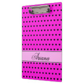 Porte-bloc Ariana - Modèle de nom personnalisé, rose rayonnan (Gauche)