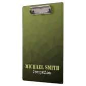 Porte-bloc Armée verte olive géométrique motif de maillage Vo (Gauche)