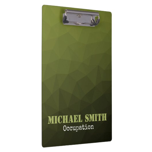 Porte-bloc Armée verte olive géométrique motif de maillage Vo (Swatch)