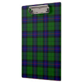 Porte-bloc Armstrong tartan bleu et vert plaid (Gauche)